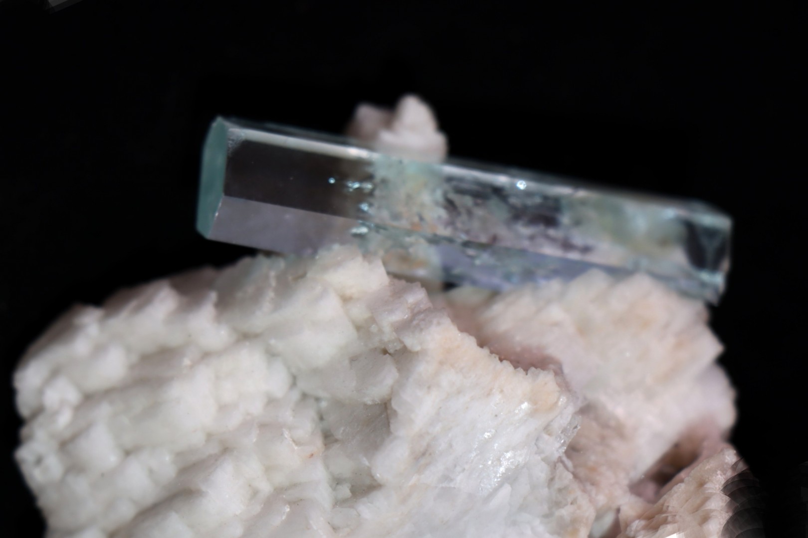Aquamarine on matrix double ended - Gilgit, Pakistan